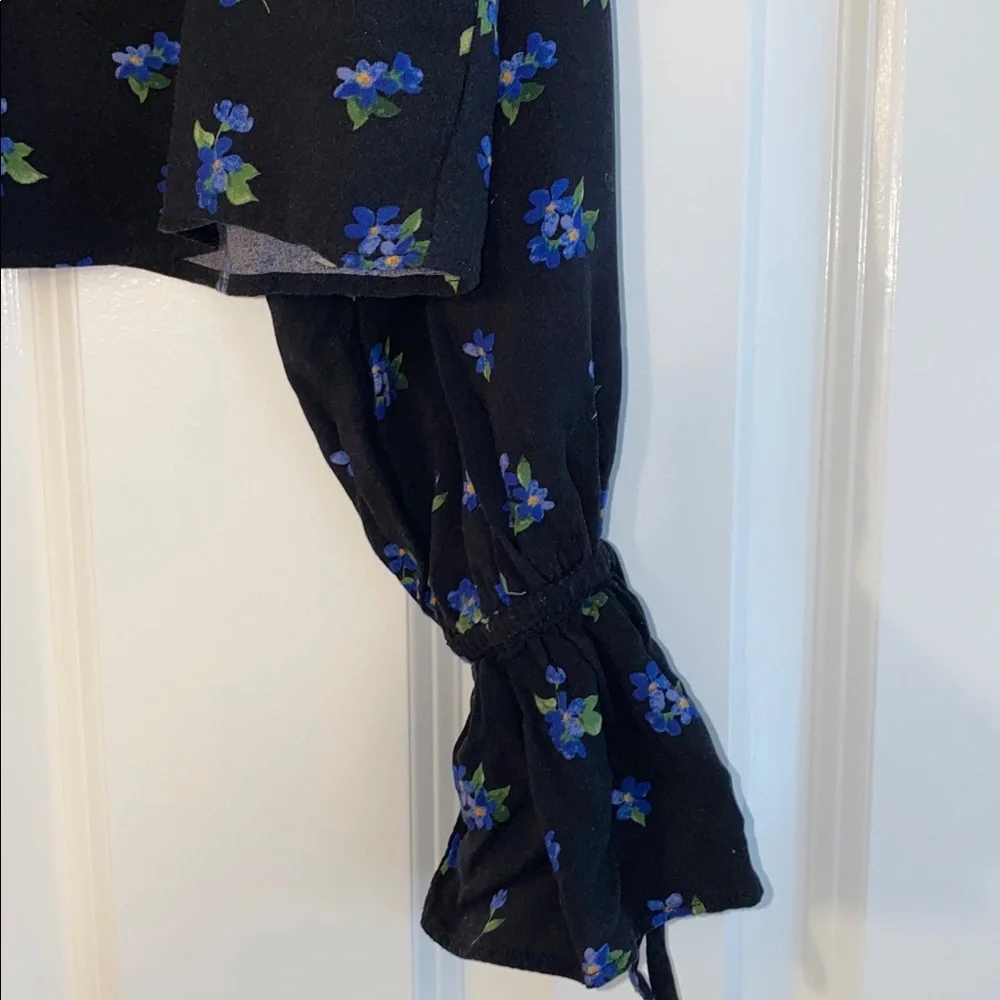 WeWoreWhat ruffle blouse